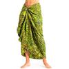 PANASIAM Sarong B206 green flower, L