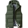 Peuignao Gilet Imbottito Uomo Pile Invernale Giubbotto Giubbino Smanicato Uomo Gilet Trapuntato Felpato Cappuccio Uomo Taglie Forti Giacca senza Maniche Cappotto Smanicato Uomo Puffer Gilet Micropile Uomo