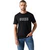 Guess Maglietta da Uomo Eco a Maniche Corte Guess con Logo in Rilievo