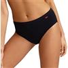 Intimitaly Set 6 Slip Donna Cotone Vita Alta Mutande Donna Cotone Midi Anallergiche Anatomiche L1700 (S, 6 Neri)