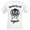 Motörhead England Uomo T-Shirt Bianco 100% Cotone Regular