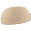 Bullani Cappello Estivo con Docker, Cappello da Marinaio, 100% Lino, Prodotto in Germania, Comodo e Piacevole per la Pelle, beige, 62