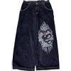 ORANDESIGNE Baggy Jeans Uomo Y2K Pantaloni Cargo Larghi Streetwear | Men's Jeans Hip Hop Denim Pantaloni a Gamba Larga