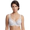 Selene, Reggiseno Contenitivo Donna in Pizzo, con Ferretto e Senza Imbottitura, Collezione Mariluz, Colore Bianco, Taglia 6F