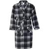 SaneShoppe Harvey James, vestaglia a quadri da uomo, 200 g/mq Grey XX-Large