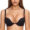 DOBREVA Donna Reggiseno Push Up Imbottito con Ferretto Nero 3B