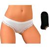 JADEA Slip Donna Vita Bassa Offerta 6-12 Pezzi + Calza Omaggio Slip Donna in Cotone Elasticizzato 518 B (6 Pezzi Cipria + 1 Calza, 3)