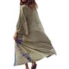 LikeJump Donne Etniche Maxi Caftano Abito da Notte Spiaggia Vestiti Homewear Costume da Bagno Copricostumi