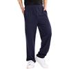 Onsoyours Pantaloni Sportivi Uomo Jogger Autunno e Inverno Pantaloni Tinta Unita Multitasche con Lacci Elastici in Vita Pantaloni Estate Pantaloni Larga A Marina XXL