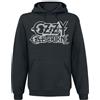 Ozzy Osbourne Vintage Logo Uomo Felpa con Cappuccio Nero 50% Cotone, 50% Poliestere Regular
