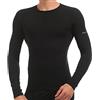 Enrico Coveri Maglia da Uomo Manica Lunga Cotone bielastico (IT, Testo, L, Regular, Regular, Nero)