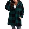 MJGkhiy Giacca Donna Invernale Peluche Casual Hoodie Sherpa Felpa Con Coperta Kimono Manica Lunga Fuzzy Maglioncino Calda Pullover Curvy Vestaglia Cardigan Teddy Outwear Con Tasche
