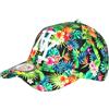 Hip Hop Honour Berretto NY arancione e verde tropicale fiori ananas baseball Sunlight - misto, arancione, taglia unica