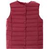 HAXNOHEY Gilet Piumino Donna Leggero Imbottito Trapuntato Sottogiacca Giubbino Giacchetto Giacca Senza Maniche Rosso L