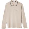 Coveri Maglia Polo da Uomo Manica Lunga 100% Puro Cotone Leggera M L XL XXL XXXL (M - Sabbia)