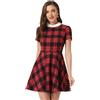 Allegra K Peter Pan Collar Collare Peter Pan. Donna