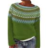 Generico Maglione Donna Invernale Girocollo Invernale Maglione Lavorato a Maglia Donna con Pannello a Righe Leggero Girocollo Morbido Maglia Basic Vestibilità Ampia Pullover Top Elegante Leggero Tunica Maglie