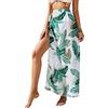 Mikihat Sarong Pareo da Spiaggia Chiffon Bohémien, Beach Pareo Costume da Bagno, Scialle Wrap Dress Gonna, Bikini Cover Lungo Copricostume per Ragazze Pool Mare Vacanza Estate (D)