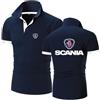 TUIAIFA Polo da Uomo for Scania, Polo Sportive Leggere a Maniche Corte, ad Asciugatura Rapida, for attività all'aperto, da Tennis, Golf, Magliette Sportive.(E,2XL)