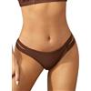 SHEKINI Costume da bagno da donna brasiliano, stile classico, elegante, a vita bassa, bikini a vita bassa