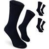 Safersox Calzini quotidiani Safersox da uomo e donna - con protezione antizanzare, 3 Paia, Blu marino, 39-42