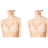 Generico 2 Reggiseno Triangolo Imbottito Avocado Senza Ferretto in Microfibra con Coppe Preformate Senza Cuciture Spalline Doppie Regolabili 2 Pezzi
