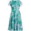 Gina Bacconi Floral Dress Vestito da Cocktail, Verde, 42 Donna