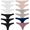 Toocool - Stock 12 Pezzi Slip Donna Tanga Brasiliana Elasticizzato Cotone Nuovo 534-12 [S/M,Multicolor 2]