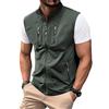 Oanviso Gilet da Lavoro Multitasche Smanicato Uomo Estivo Leggero Sportivo Cargo Comodo Asciugatura Rapida Giacca Softshell Trekking All'aperto Pesca Fotografi A Verde Militare M