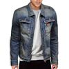 Oanviso Giacca di Jeans Uomo Giubbotto Casual Denim Giubbino Slim Fit Jacket Retro Moda Giacca Moto Trucker Giacca di Jeans con Cerniera Giacche Denim Outwear Vintage A 02 S