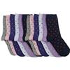 Fontana Calze, 12 paia di calze bambino/a ragazzo/a in caldo cotone elasticizzato. Prodotto Italiano (35-38, POIS-BIMBA)