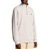 Lyle & Scott Uomo Felpa con Zip A Un Quarto Loopback, Cove, XL