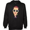 MAGLIERIA CONFORTI Felpa con Cappuccio di Sfera 2025 Rapper Rap Hip Hop Maglietta Unisex Uomo Donna Ragazzi (IT, Testo, M, Regular, Regular, Nero)