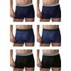 Lotto Confezione 6 Boxer Uomo Sportswear in Cotone Elasticizzato Stretch,Taglie S-M-L-XL-XXL,Colori Assortiti (IT, Testo, XXL, Regular, Regular, LB1338: 2 Nero 2 Jeans 2 Blu)