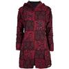 SHAKALOHA LIFE IS FOR LIVING Cappotto a patchwork con cappuccio lungo da donna | Stile hippie | Modello Flower Power | Fodera in pile | Caldo e accogliente | Giacca Goa | Ricamo a traforo | Felpa con cappuccio | Lavorazione