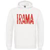 MAGLIERIA CONFORTI Felpa con Cappuccio con Scritta IRAMA Colore Rosso Sanremo TU No Unisex Uomo Donna Bambino