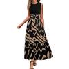 shownicer Vestito Donna Elegante Abito Cerimonia Vestito Lungo Estivi Maniche Corte Vestiti Curvy B Cachi2 M