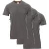 SADISRLS Payper Sunset T-Shirt Uomo 100% Cotone 155 g/m² Maglietta Manica Corta Girocollo Basic Confezione 3 o 5 Pezzi, Ideale per Lavoro e Uso Quotidiano (IT, Testo, L, Regular, Regular, 3, Smoke Grey)
