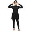 Musuly Burkini Modesto con Gonna a Strati e Volant per Copertura Totale