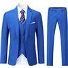 YOUTHUP Abito Uomo 3 Pezzi Slim Fit Giacca Gilet Pantaloni