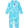 weVSwe Costume da Bagno per Bambini UPF 50+ Rash Guard a Maniche Lunghe con Cerniera sul Cavallo