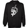 MAGLIERIA CONFORTI Felpa con Cappuccio Machete Rap Hip Hop Salmo Uomo Donna Ragazzi Unisex (IT, Testo, L, Regular, Regular, Nero)