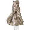 ORANDESIGNE Piumino Leggero Donna con Cappuccio Puffer Jacket Leggeri Giacca Cappotto Lungo Giubbino Down Jacket Piumino Leggero Caldo Giacche Trapuntato Slim Piumini Invernale B Cachi Chiaro S