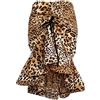 YAOTT Donna Gonna da Ballo Salsa Tango Gonne Aderente Irregolare con Coulisse Costume da Flamenco di Danza Latina Abbigliamento da Ballo Gonna Swing con Volant BaowenDanYu