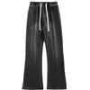 Generico Baggy Jeans Uomo Jeans Baggy Uomo Bootcut Pantaloni Larghi Elasticizzati Vita Alta Da Cargo Invernali Strappati Uomini Skinny Nero Regular 2Xl Neri Inverno Bianchi Flared Estivi Leggeri Lavoro