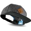Soulbuddy Cappello Snapback Uomo e Donna - Cappellino con Visiera Piatta | Cappellino uomo con visiera piatta e patch vegana - cappello uomo e donna regolabile, look Mini-Me con il cappello bambino