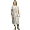 Linclalor.Camicia Notte Manica Corta 100% Cotone Maglina Taglie Forti E CALIBRATE Art.74661 (52, Bianco Violetto)