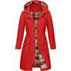Tuopuda Giacca Impermeabile Donna Antivento Leggera Giacca a Vento Pioggia con Cappuccio Lungo Antipioggia Trench Impermeabile Raincoat Zipper Softshell Jacket Cappotto Parka Outdoor