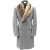 Generisch cappotto in lana uomo lungo, trench cappuccio in pelliccia giacca monocromatica con bottoni a scatto e tasche giacca a vento oversize cardigan calda giacca invernale stile inglese giacca da