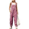shownicer Salopette Donna Jumpsuit Estiva Tuta Senza Maniche Casual Gamba Larga Pantaloni Baggy Salopette Larga Overall Con Tasca